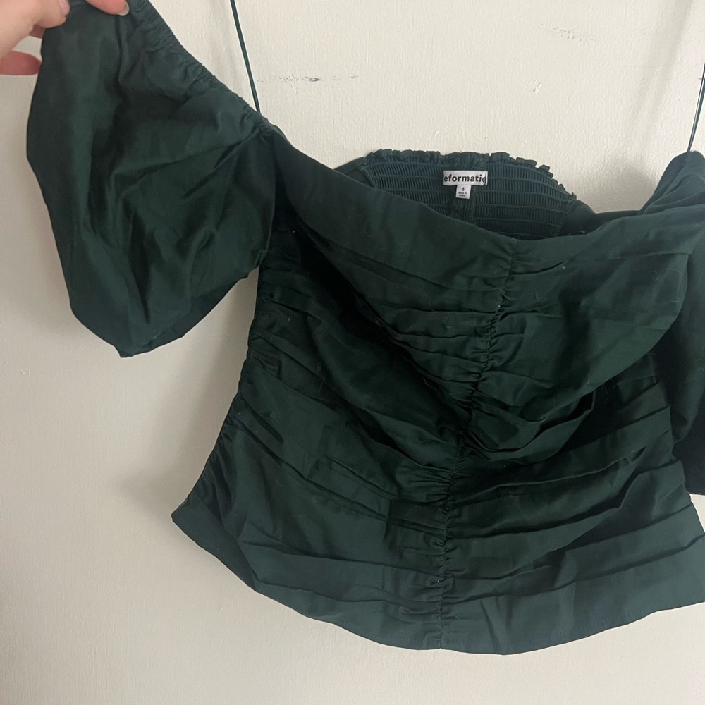 Reformation Radish top in Green